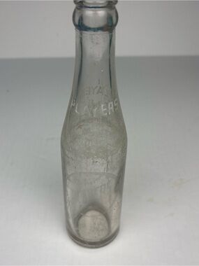 Players Red Rock Bottle Company Glass Collectible Cartersville GA Duraglas VTG